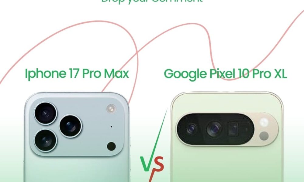 Comparison of the iPhone 17 Pro and Google Pixel 10 Pro