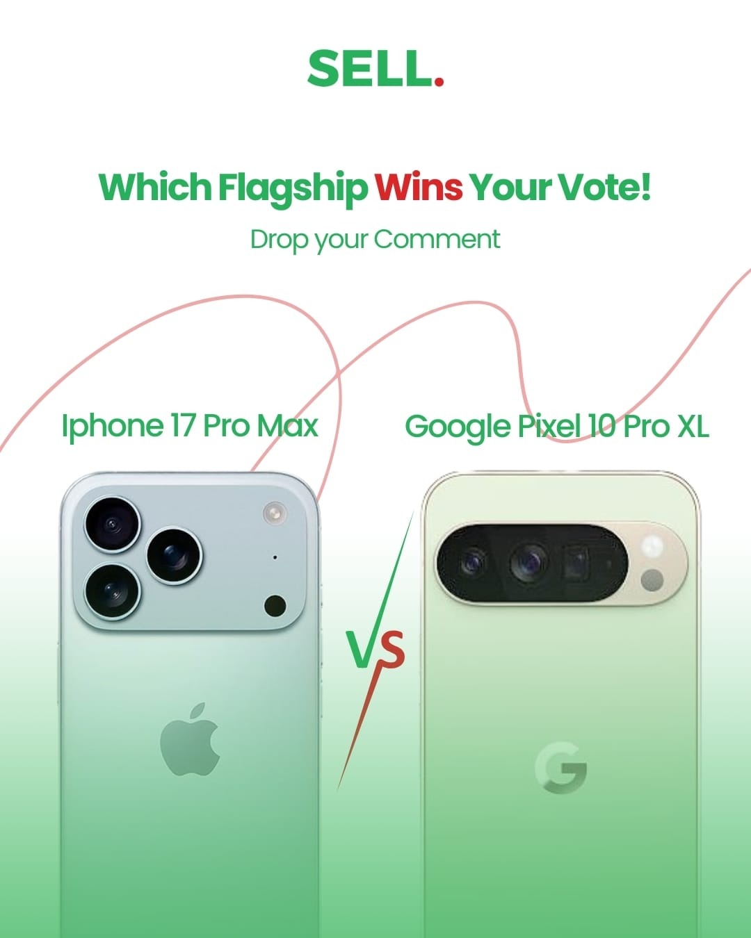 Comparison of the iPhone 17 Pro and Google Pixel 10 Pro